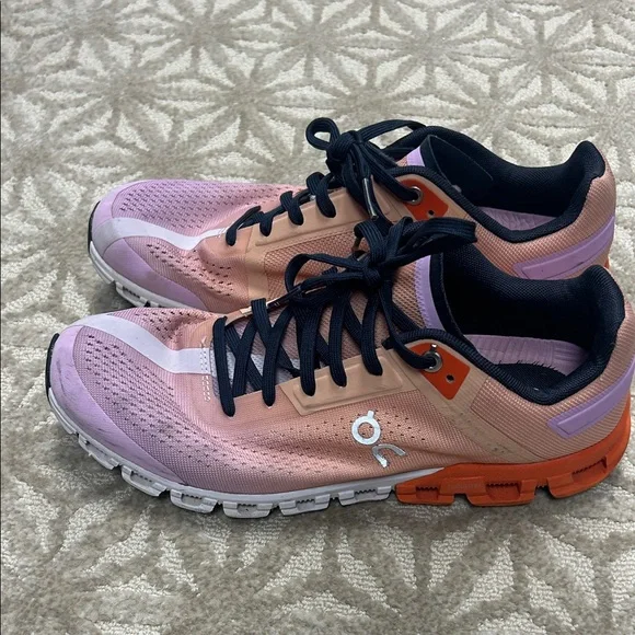Peach and Lavender Women's Sneakers - Picture 2 of 6